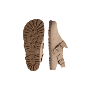 BAREBOUND IKAROS боси чехли от велур с широка предна част и гъвкава подметка