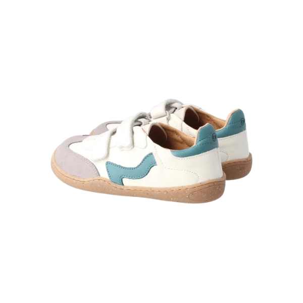 bLIFESTYLE wildbieneSTYLE petrol детски боси маратонки от напа кожа с гъвкава 4 мм подметка и широка предна част