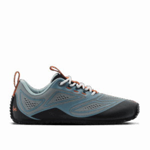 Be Lenka Trailtech Slate Blue barefoot trail shoes side view with TrailProGrip outsole and TPU upper