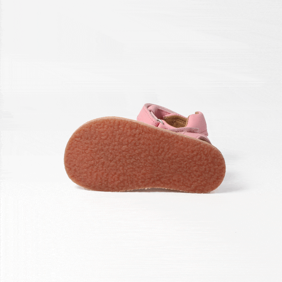 bLifestyle bellianaSTYLE Rosa kids barefoot sandals top view with bio leather insole and wide toe box