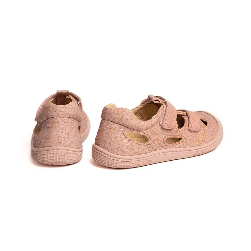 Koel DEEN Napa – Salmon | Kids' Barefoot Leather Sandals