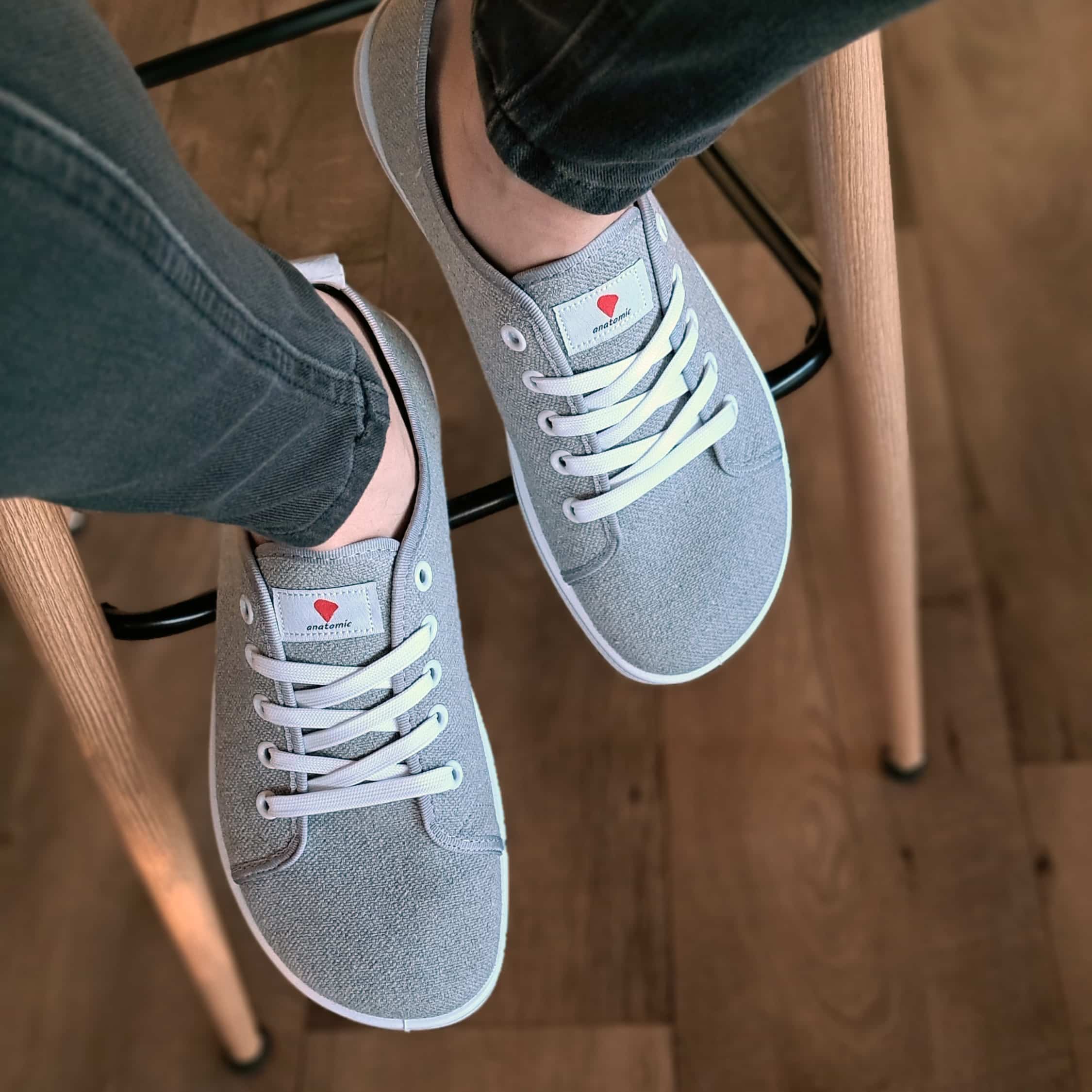 Anatomic Starter Eco AE05 – Grey | Barefoot Recycled Canvas Sneakers