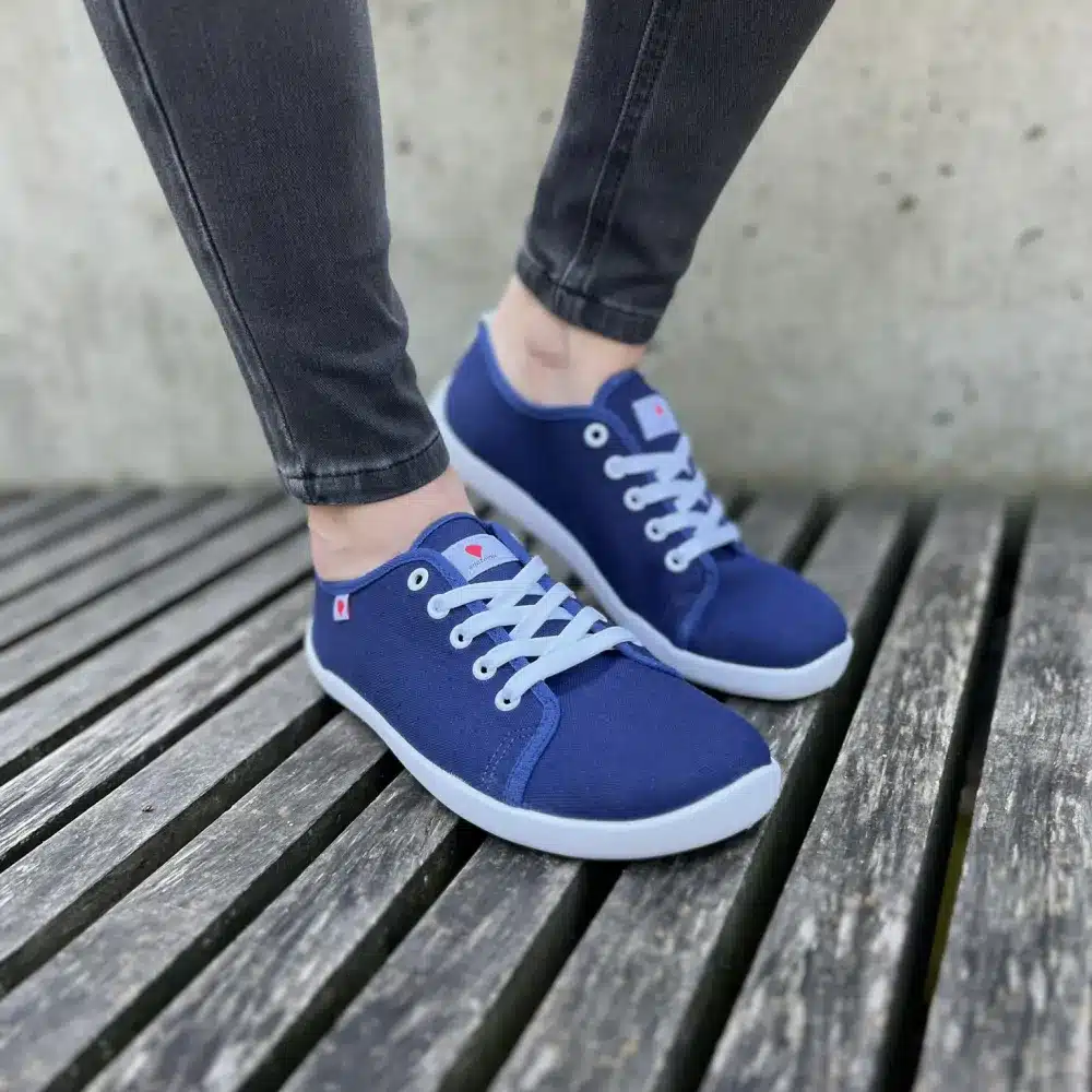 Anatomic Natural Canvas 1N07 – Navy | Barefoot Canvas Sneakers